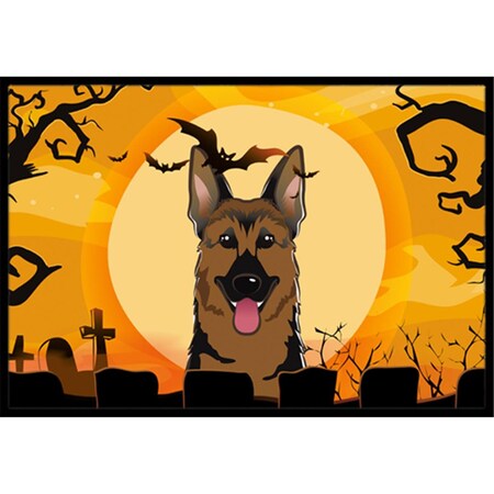 Jensendistributionservices Halloween German Shepherd Indoor & Outdoor Mat, 18 x 27 in. MI2556837